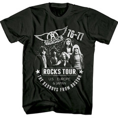 Aerosmith Rocks World Tour 76-77 Men’s T Shirt