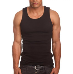 Lot 3 Pro 5 Men’s A-shirts Cotton Undershirt Wife Beater Black White