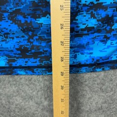 Huge Sports Rash Guard Mens XL Blue Digital Camo Long Sleeve Compression