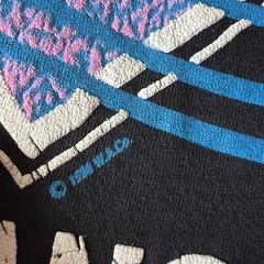 Vintage 80s 90s San Francisco CA Single Stitch Puff Print Boxy Tee USA Made Rare