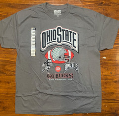 OHIO STATE BUCKEYES “Go Bucks 2024 Brutus” Grey Unisex Tee-NWT