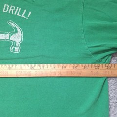 This Is Not A Drill Shirt Mens XL Green Hammer Thrashed Delta Pro Weight FLAW