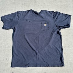 Carhartt Men’s 2XLT Tall Navy Blue Short Sleeve Pocket Relaxed Fit T-Shirt K87