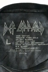 DEF LEPPARD Adult Tonal Spider Scoop Neck Short Sleeve Casual Cotton T Shirt L