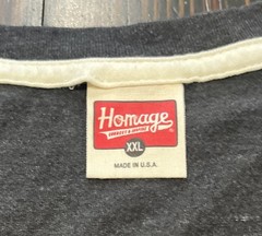 Homage Chicago Bulls T Shirt Men’s 2XL Dark Gray Polyester Cotton Rayon