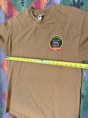 VTG Glock Perfection R Lee Ermey Gunny Approved 2-Sided Beige Mens Tshirt Sz L