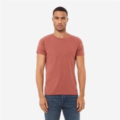 5 Pack Bella Canvas Mens Heather T Shirts Short Sleeve Crew Neck Tees Large C9