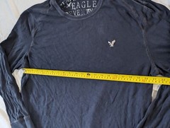 AMERICAN EAGLE SEVENTY SEVEN LONG SLEEVE MEN’S SHIRT SIZE XXL BLUE MAN’S CLOTHES
