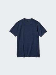 SALE UNIQLO SUPIMA COTTON SHORT SLEEVE T-SHIRT SZ XL BLACK NAVY BLUE 139864 NWT