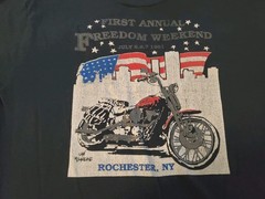 FREEDOM WEEKEND 91 XL T-Shirt ROCHESTER NY Biker FOGHAT Outlaws SOUTHERN CROSS