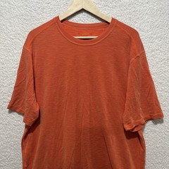Tommy Bahama Mens Short Sleeve T Shirt Sz 2XL? Orange Crewneck Textured Pattern