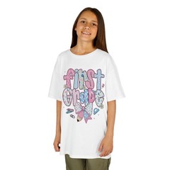 Preppy First Grade Back To School Coquette Bow Teacher T-Shirt