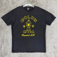 Golds Gym Oxnard CA Graphic T-Shirt Mens XL Black Bodybuilding Joe Gold Tee