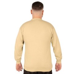 Rothco Desert Sand Long Sleeve Henley T-Shirt 21035 – L
