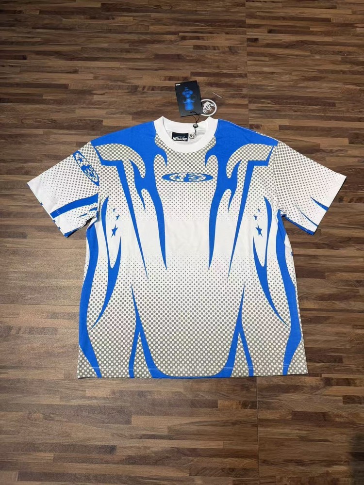 26SS Hell Studios star Color Line Logo Mens trendy short sleeved T-shirt