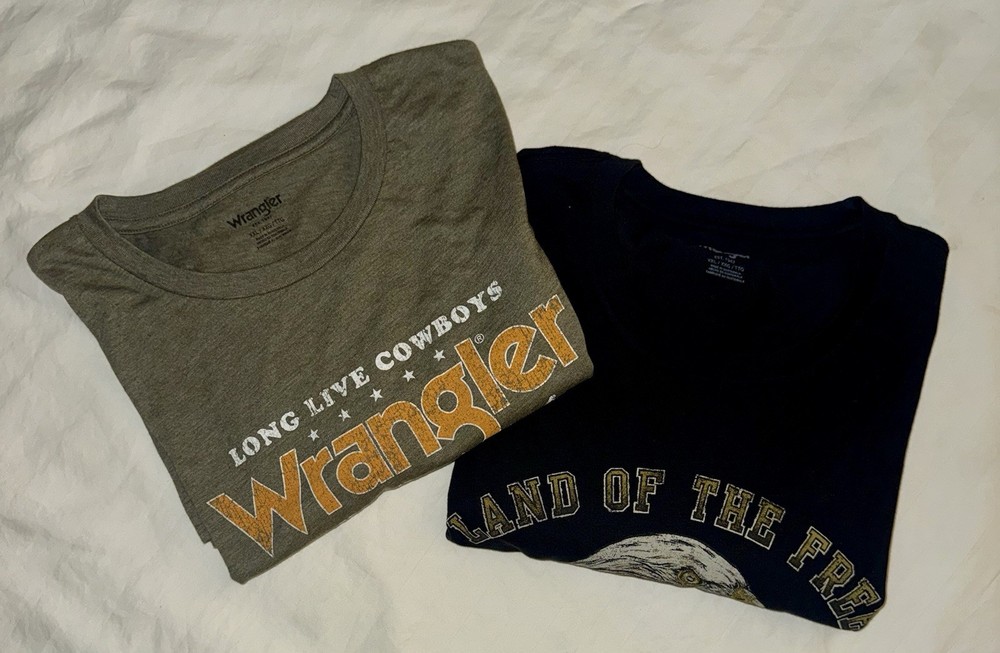 Wrangler Graphic Tee Bundle XXL NWT Cowboy Americana Shirts