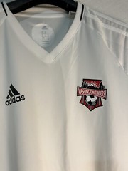 Adidas Climacool Soccer Jersey Shirt Men’s XL White V Neck Soccer 2017 Jersey