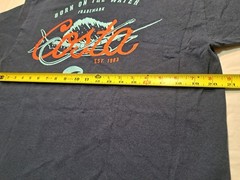 Costa Mens Graphic T Shirt Large Fishing Blue Born On The Water