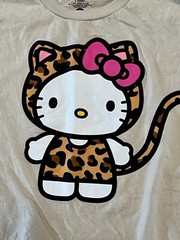 Sanrio Hello Kitty Red Crew Neck Short Sleeve LARGE LOT/3 VARIOUS DESIGNS