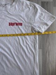 RARE! Abercrombie Fitch HBO The Sopranos L Gangster Mafia Family White T-Shirt