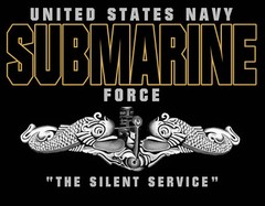 US Navy Submarine Force T-Shirt Vet SILENT SERVICE Front and Back Print BLACK
