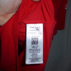 Puma X Scuderia Ferrari Collection SF Sainz T-Shirt Sz L Rosso