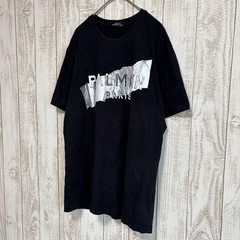 Balmain Metallic Logo Crew Neck T-Shirt Black Cotton, Kurzarm, Large Fit,