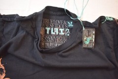 True Love & False Idols Mens TLFI Angel Will Rise Black Shirt NWT S, M, L, XL