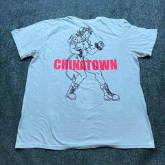 Pleasures x CHINATOWN MARKET T Shirt Mens Size XL Green Fighters Graphic Tee