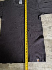 Vintage Carhartt K56 Black Waffle Knit Thermal Shirt Mens L Made In USA Workwear