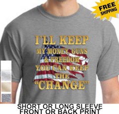 Political Anti Obama Biden I’ll keep my freedom You Keep The Change Mens T-Shirt