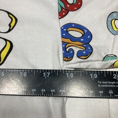 Fresh Laundry Donut OG Hooded T‑Shirt Men’s M White Pink Blue Cotton Blend 18×28