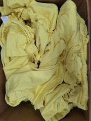 Lot of 64 Port & Company Yellow T-shirts 45 Adult & 19 Youth Shirts, Sizes S-XL