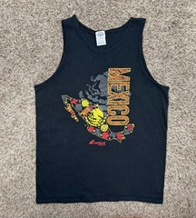 Mexico Carnival Cruise Shirt Tank Top Men’s Large Black Sleeveless Travel Beach