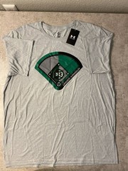 Under Armour Men’s 2XL Gray Baseball Diamond Graphic T-Shirt NWT Short Sleeve