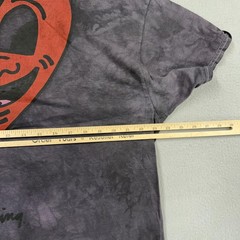 Keith Haring Shirt Mens XL Gray Tie Dye Heart Face Graphic T-Shirt Tee