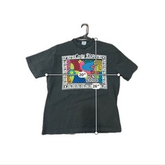 Costa Rica Arte Kuna Large Black Handmade Colorful Bird T-Shirt Creativecore