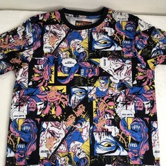 Anime All Over Print T-Shirt Fresh Prints Of Tokyo Drill Clothing Co -Size Large