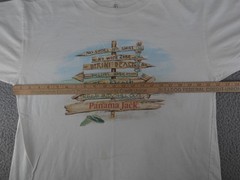Panama Jack Shirt Mens Small White Graphic Beach Sign Relax Chill Out Surf Tee