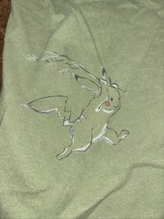 Green Short Sleeve Pokemon Uni-qlo T Shirt Size L