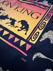 Vintage 90’s The Lion King Disney All Over Print T-Shirt OSFA Adult Jerry Leigh