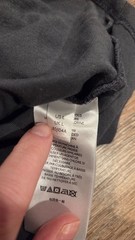 Standard/Cloth Scoop Neck Curved Hem Tee in Gray for Men – Large