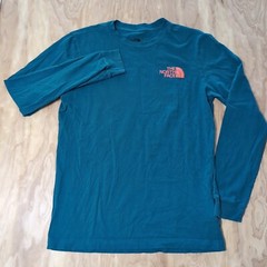The North Face Mens LS Parks Tee Shaded Spruce Size Med