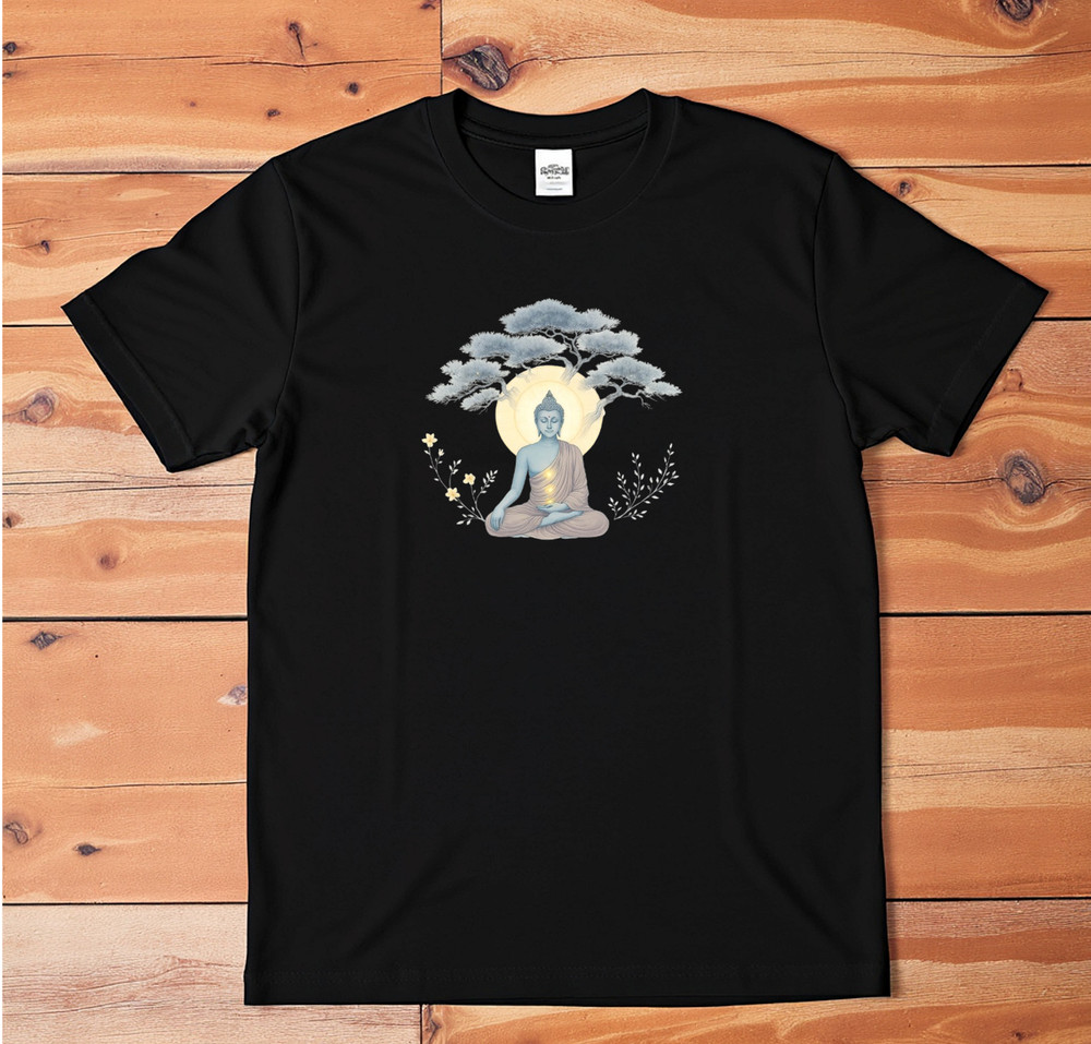 Buddha Meditation T-Shirt | Spiritual Zen Graphic Tee | Mindfulness Yoga Shirt