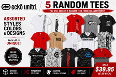 Ecko Unltd Wholesale Lot of 5 Men’s Random Assorted Graphic T-Shirts Brand New