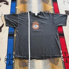 Vintage Y2K Pit Bull Leather Company Thrashed T-Shirt Size XL Faded Double Sided