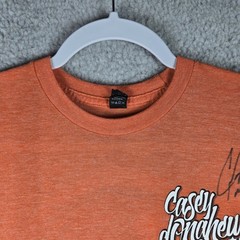 Casey Donahew Band Concert T Shirt Mens M Orange Signed Autographed Music Band
