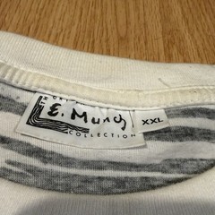 Vintage 1992 Edvard Munch The Scream Black White All Over Print Art Tee Size XL
