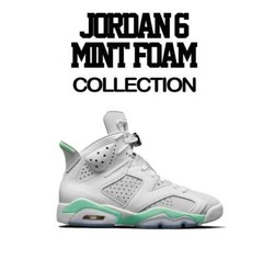 Shirt To Match Jordan 6 Mint Foam Retro Shoes – Sneaker Threads Logo Tees