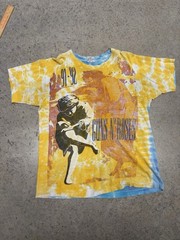Vintage 1991-92 Guns N Roses Illusion Tour All Over Print Liquid Blue Shirt XL